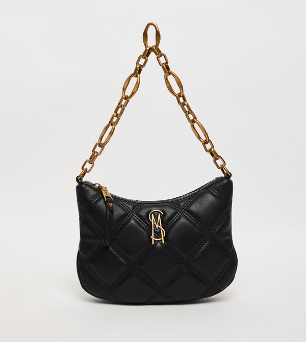 BAURA Quilted Zippered Shoulder Bag