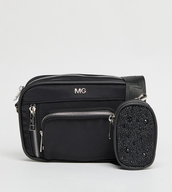 Logo Detail Crossbody Bag with Pouch
