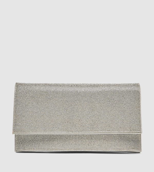 Embellished Flap Clutch