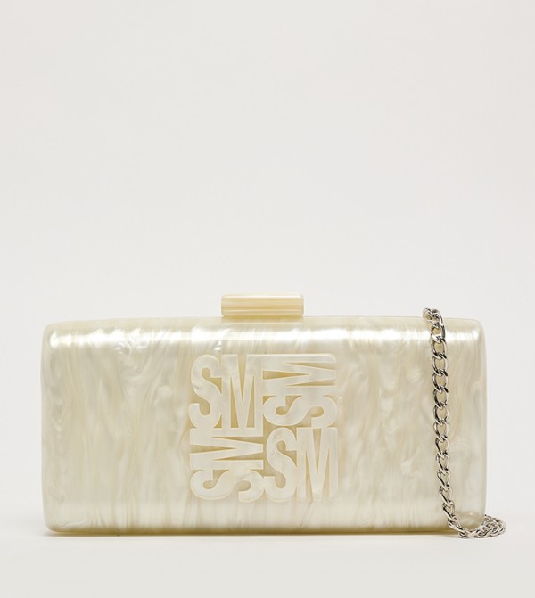 BLILLA Monogram Detail Marble Clutch