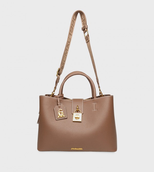 BKESS-L Logo Detail Satchel Bag