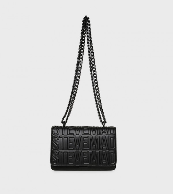 BCARBON Logo Embossed Convertible Crossbody Bag