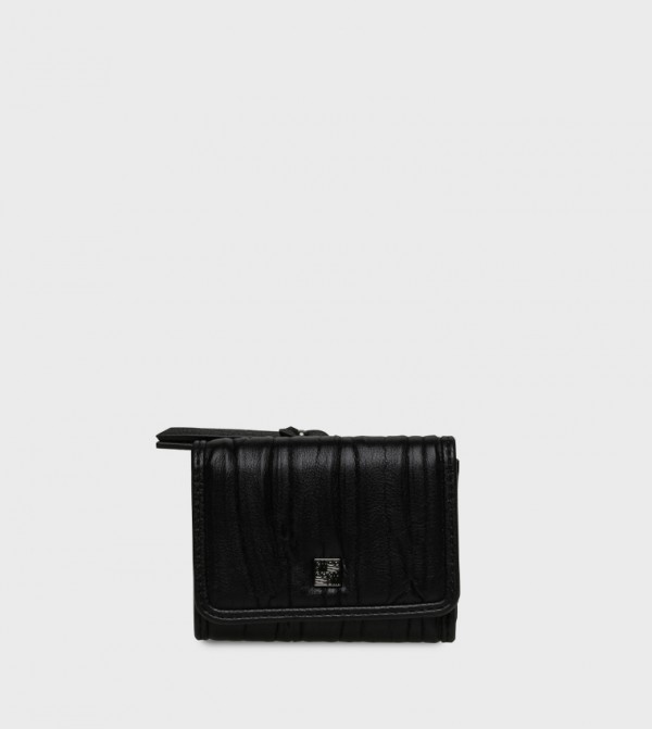 BEOS Textured Logo Detail Wallet