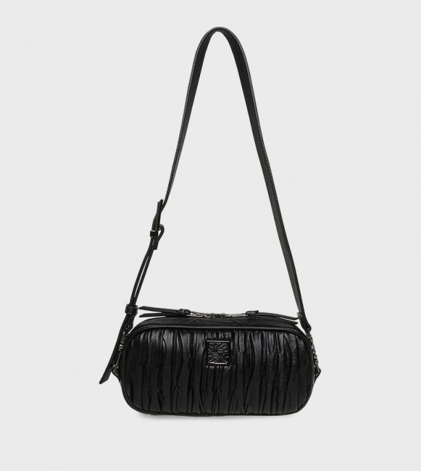 BCITRA Textured Logo Detail Crossbody Bag