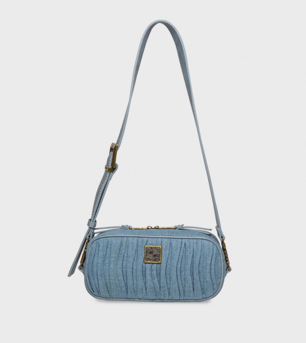 BCITRA Textured Logo Detail Crossbody Bag