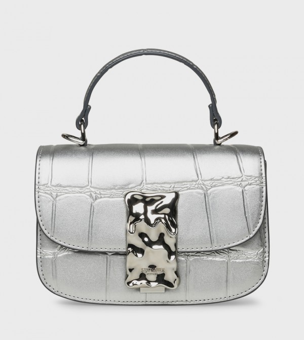 BINQUE-C Textured Top Handle Bag