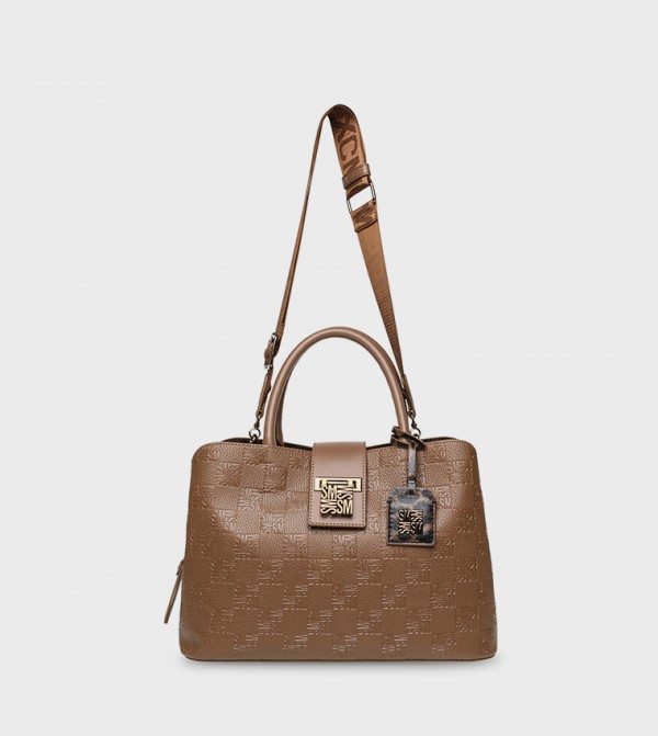 BKESS-C Monogram Patterned Satchel Bag