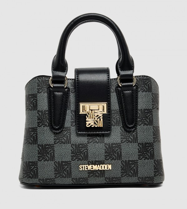 Monogram Patterned Satchel  Bag