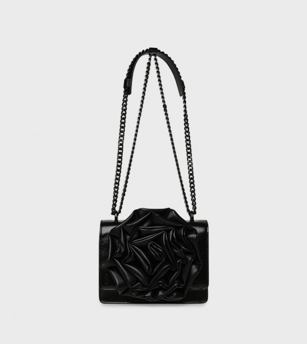 BROSSY Floral Appliqued Convertible Mini Bag