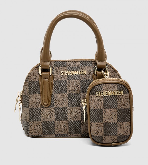 Monogram Patterned Handheld Bag