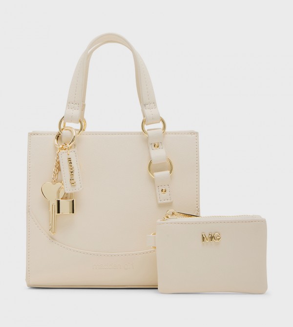 AMAREN Textured Tote Bag Set