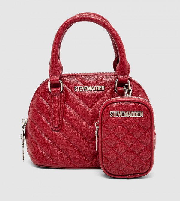 Quilted Handheld Bag with Pouch