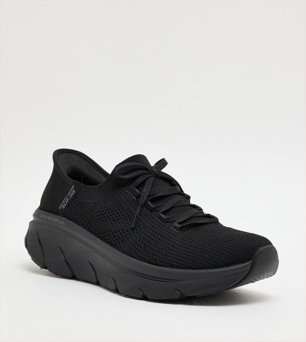D'LUX WALKER 2.0-THRILL MOVEMENT Knitted Lace-Up Shoes