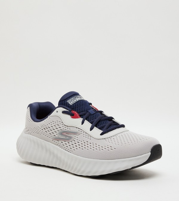 GO RUN NOW Knitted Lace-Up Shoes