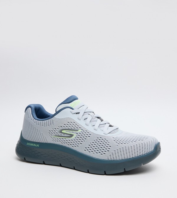 GO WALK FLEX Knitted Lace-Up Shoes
