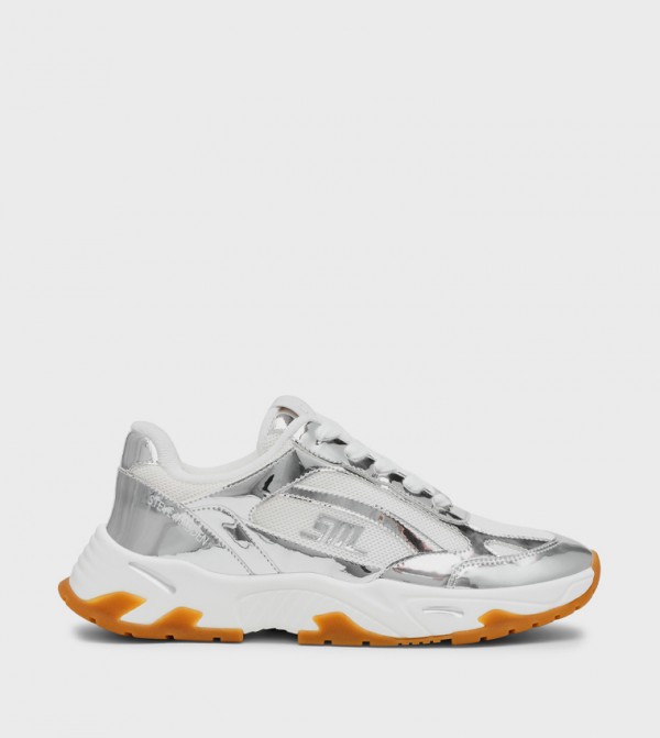 SNEAK-PEAK Metallic Trim Chunky Sneakers