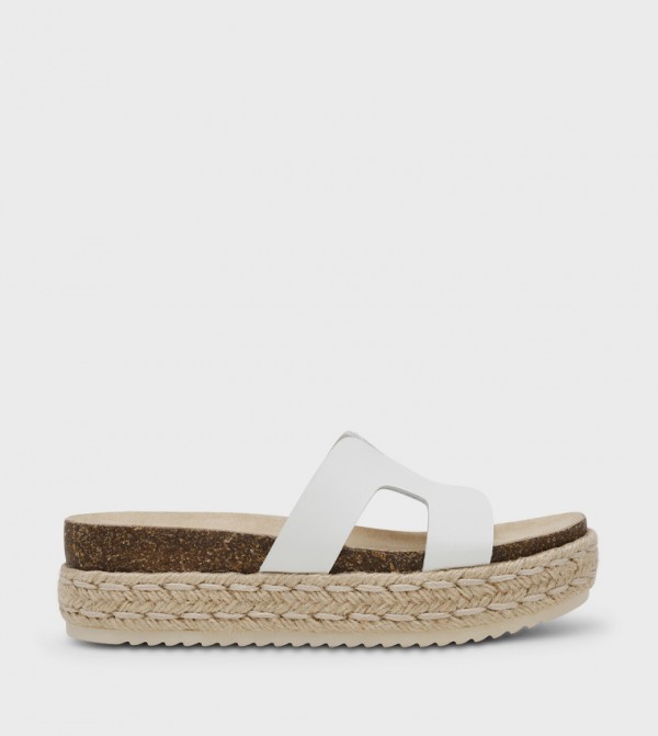 JADDA Open Toe Espadrille Wedges