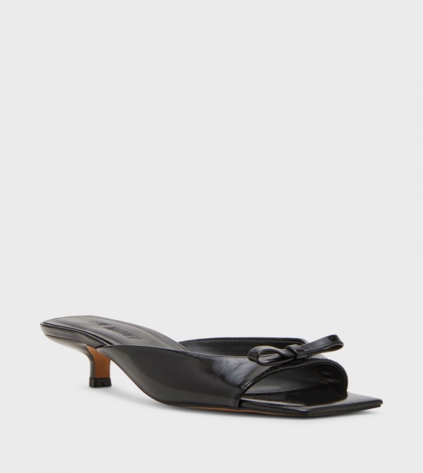 MEME Bow Detail Kitten Heel Sandals