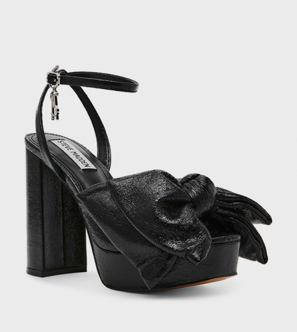 LIVELY Appliqued Platform Heel Sandals