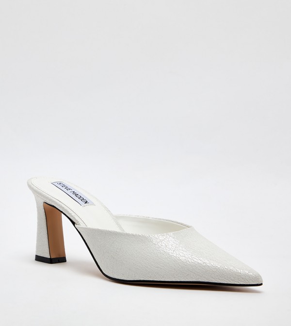 EMMIE Solid Pointed Toe Mule Pumps