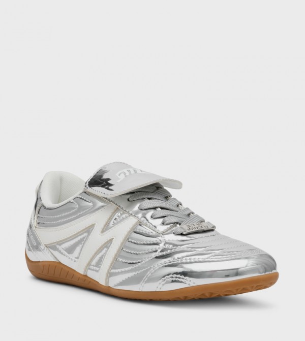 FREEKICK Metallic Lace-Up Sneakers