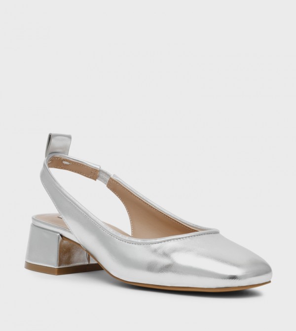 SMITTEN-S Textured Square Toe Pumps