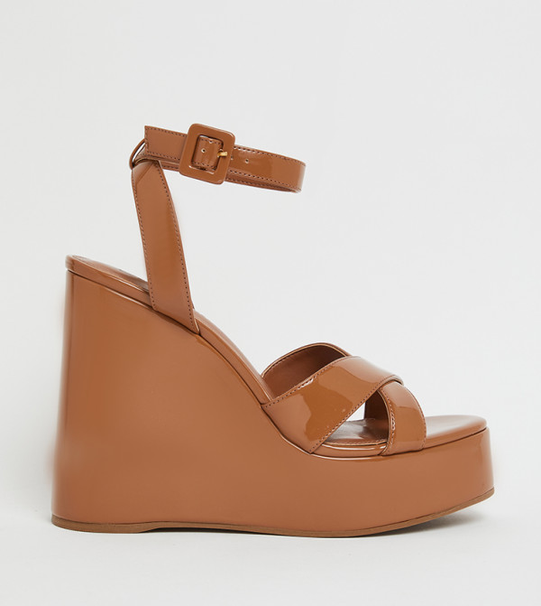 PINNACLE Ankle Strap Wedges