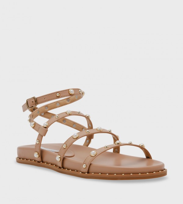 STORMIE Studded Detail Flat Sandals