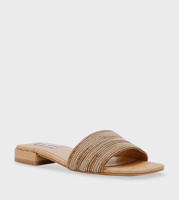 STOPPER Embellished Open-Toe Flat Sandals