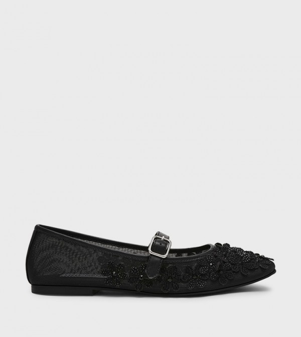 WILDLIFE Floral Appliqued Mary Janes