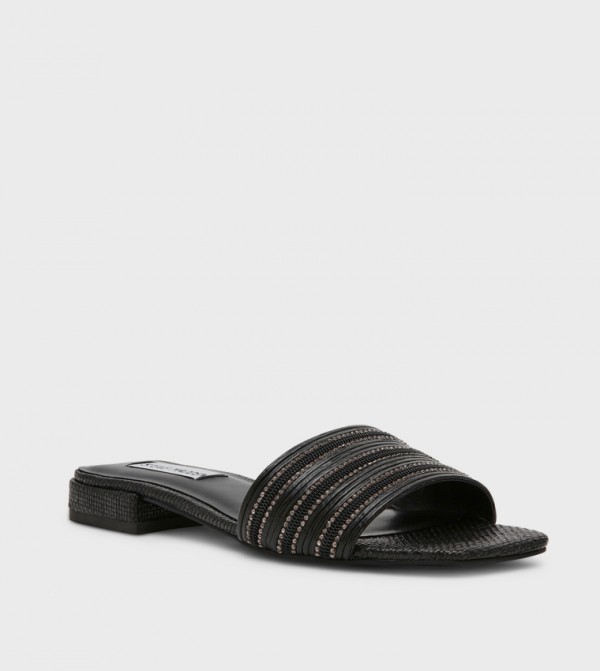 STOPPER Embellished Open-Toe Flat Sandals