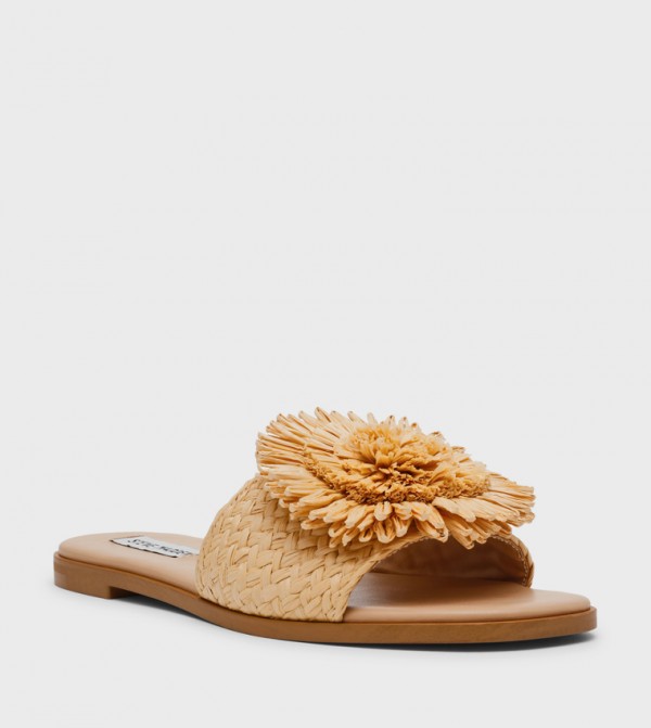 KARAOKE Braided Open-Toe Flat Sandals