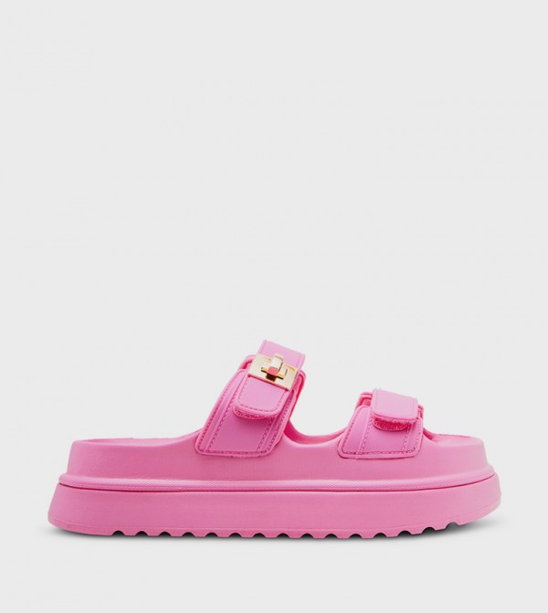 BIGSCHMONA-J Velcro Closure Platform Sandals