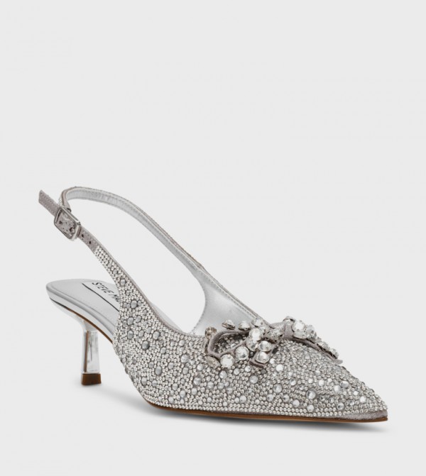 KEYANNA Embellished Slingback Pumps