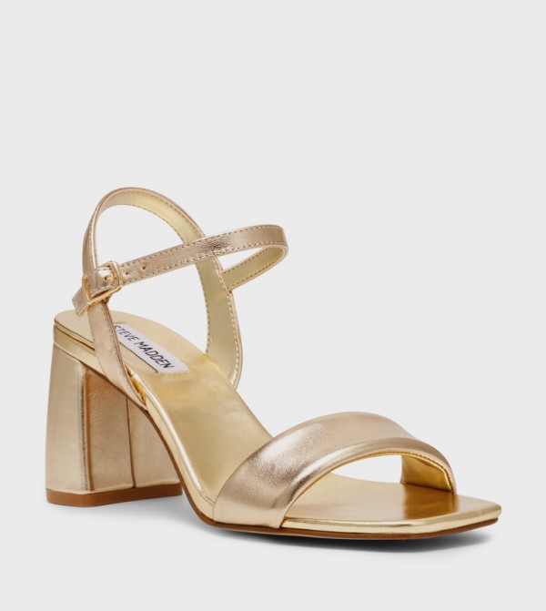 LAYNEY Textured Block Heeled Sandals