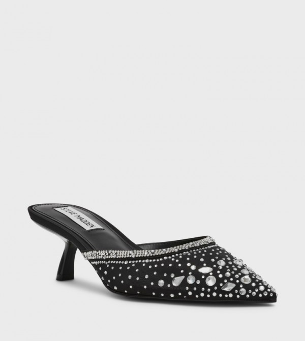 MARNEY Embellished Heeled Mule Pumps