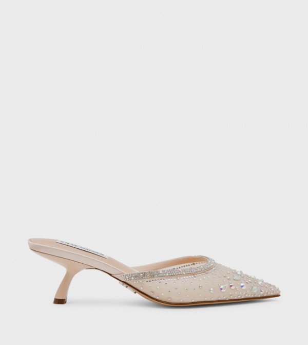 MARNEY Embellished Heeled Mule Pumps