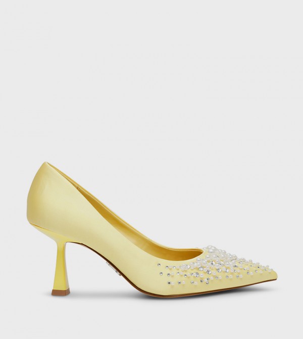 VIEWZ Embellished Pointed Toe Pumps
