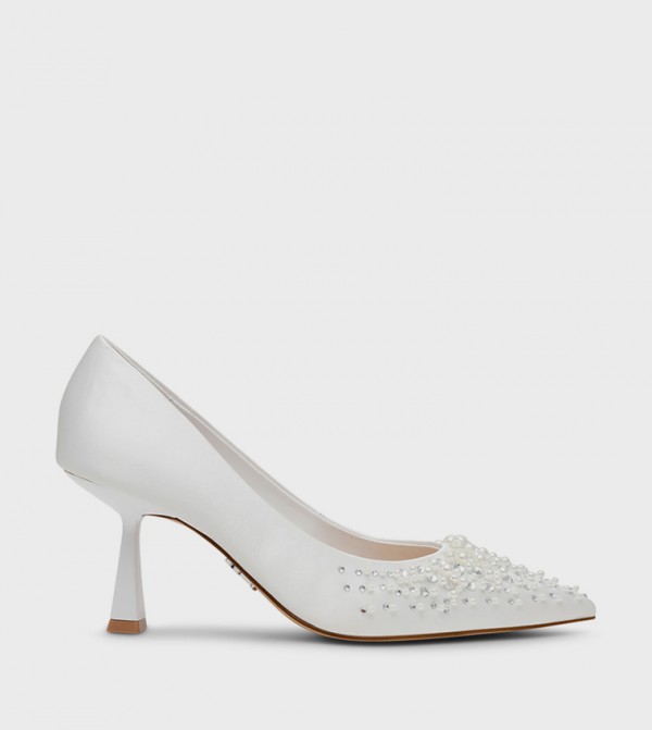 VIEWZ Embellished Pointed Toe Pumps