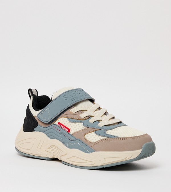 MEGA-QUAKE Color Block Velcro Sneakers