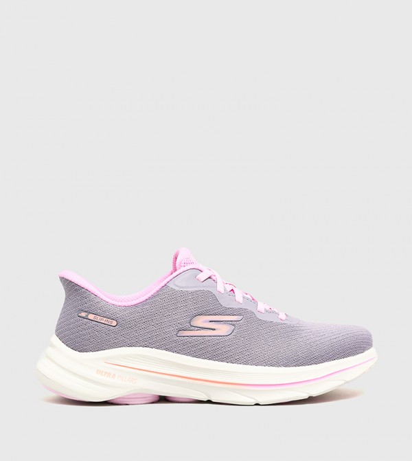 GO WALK 8 Textured Lace-Up Shoes