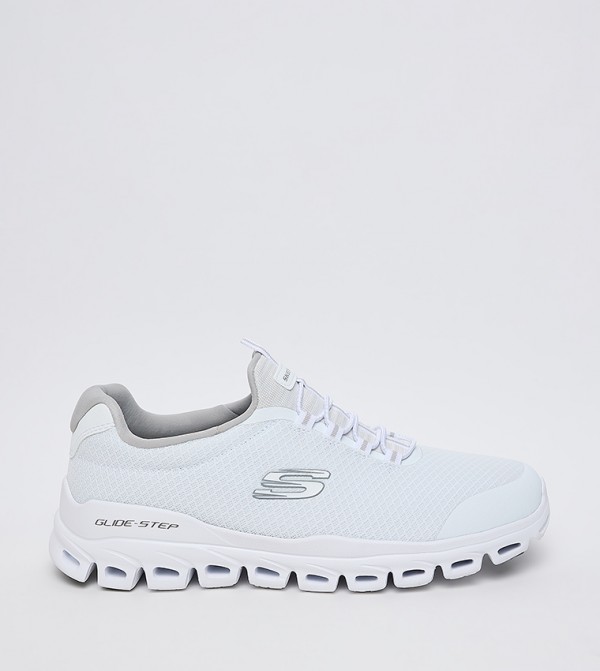 GLIDE-STEP Logo Detail Walking Shoes