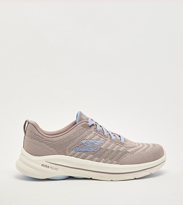 GO WALK 8 Textured Lace-Up Shoes
