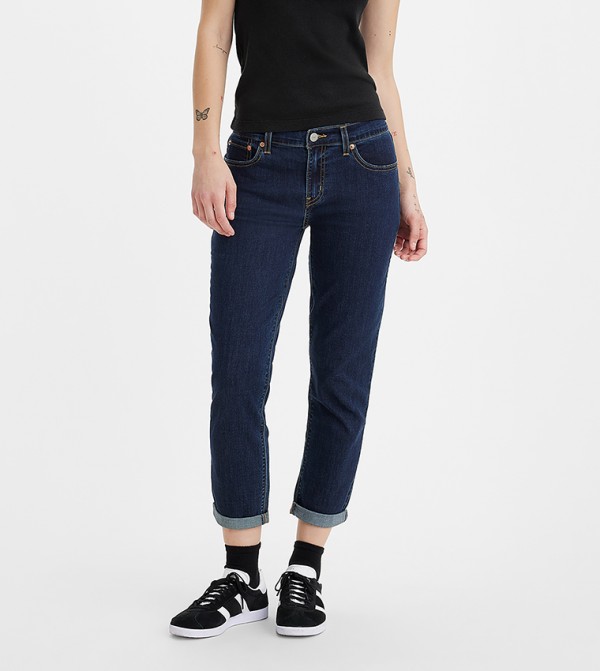 Mid-Rise Boyfriend Fit Jeans