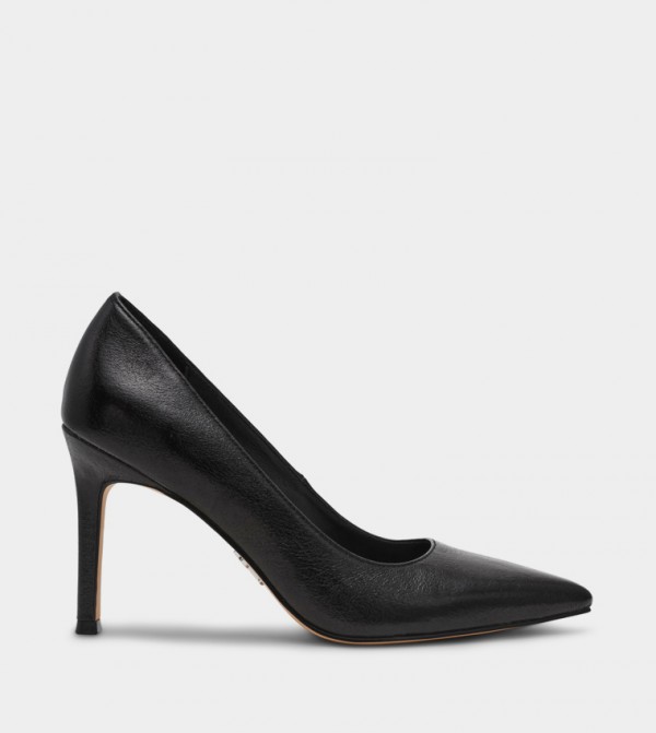 SECURED Pointed Toe Heel Pumps