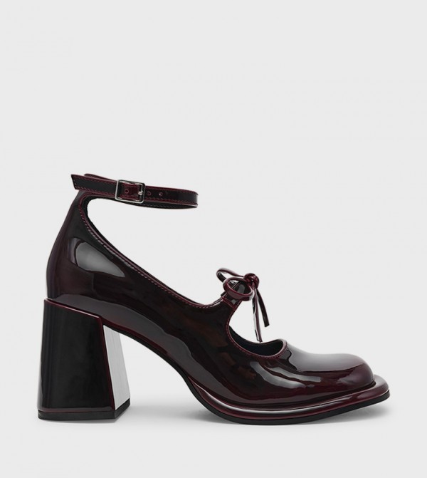 EXTENT Ankle Strap Mary Jane Pumps