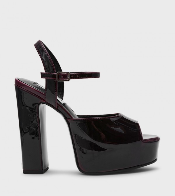 TANDEM Peep Toe Platform Heel Sandals