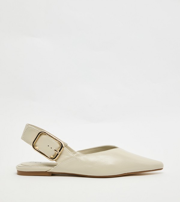 SIANNA Textured Slingback Flats