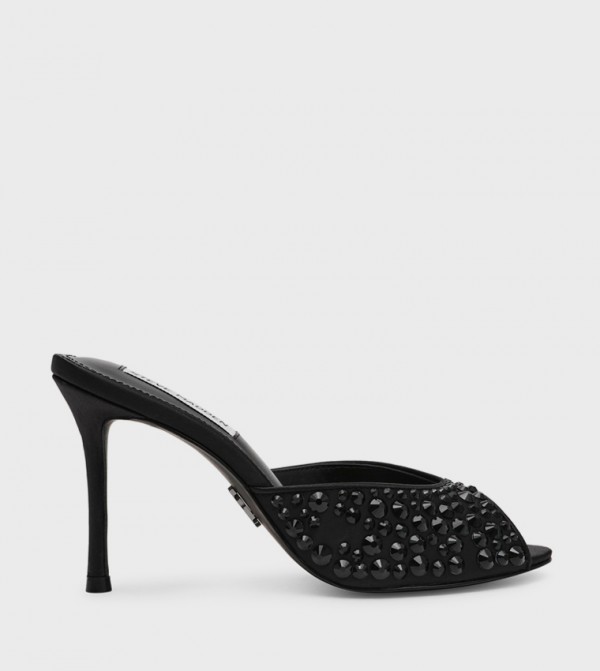 ROLLOUT-R Embellished Peep Toe Heel Sandals