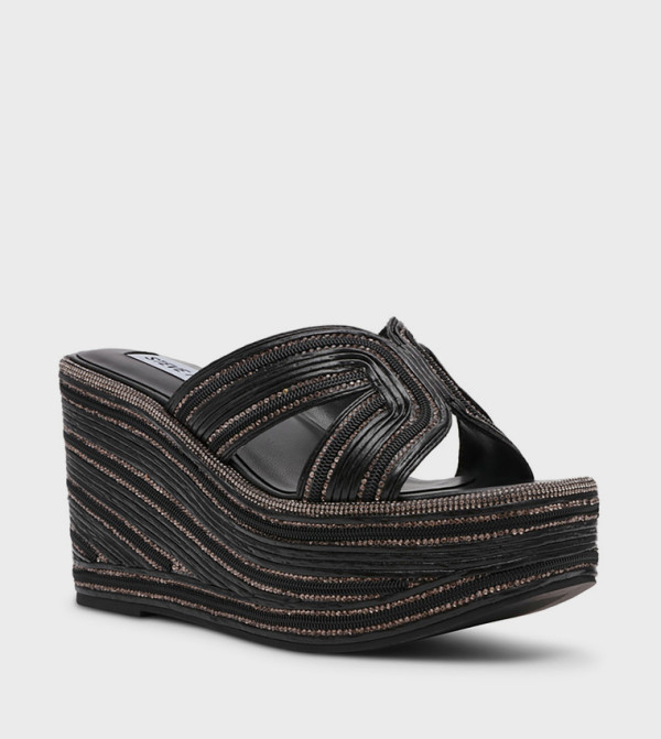 JUSTICE Open Toe Wedge Sandals